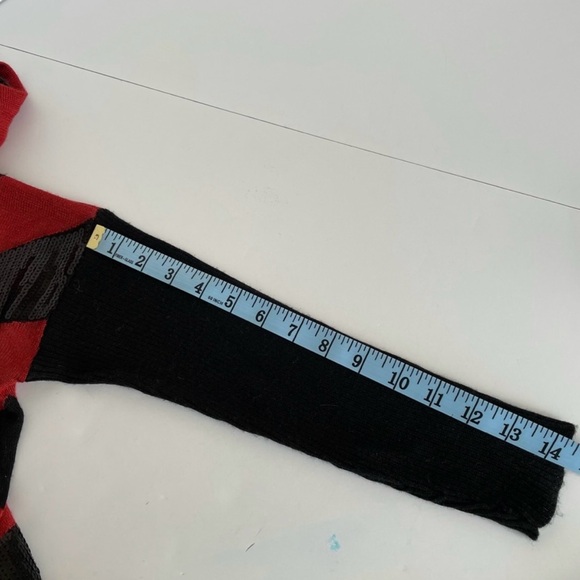 LAURAN VIDAL red and black (with sequins) sweater - Picture 5 of 5